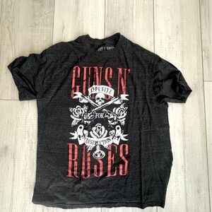 Women's large burnout T, Guns & Roses